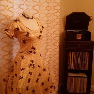 Flirty Bumblebee Dress w/ Ballerina Neck